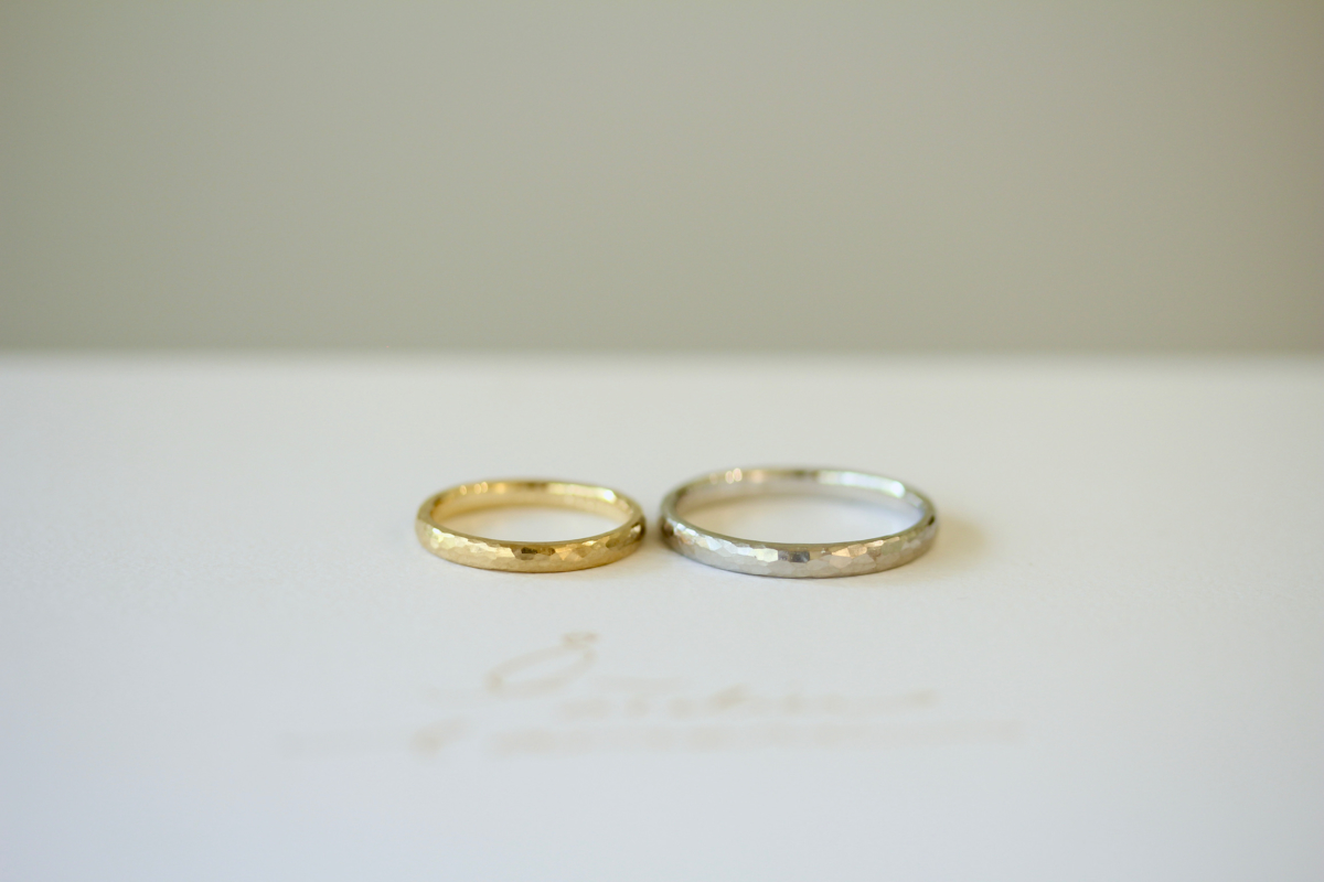 槌目の結婚指輪