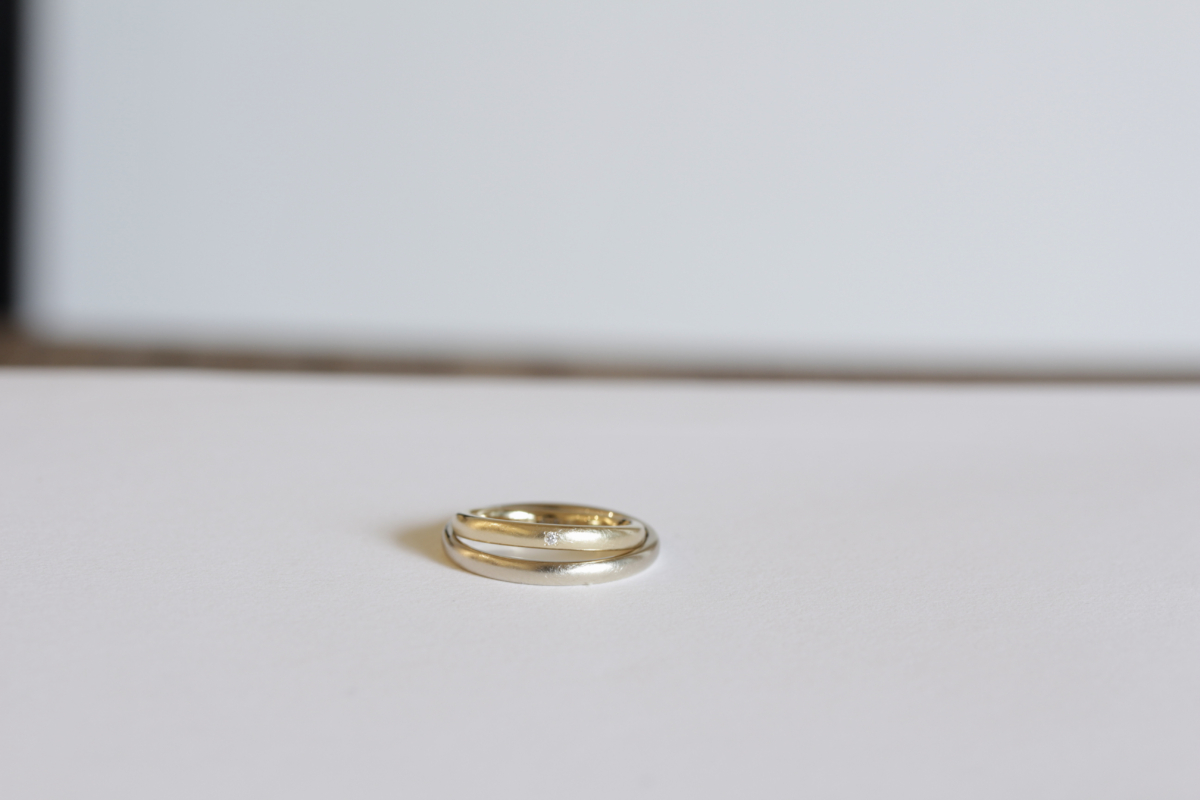 こなれた風合いの結婚指輪