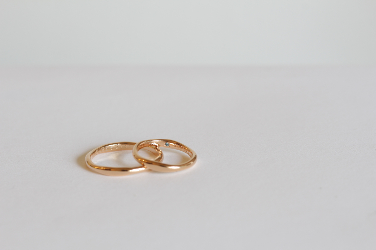 k20ピンクゴールドの結婚指輪