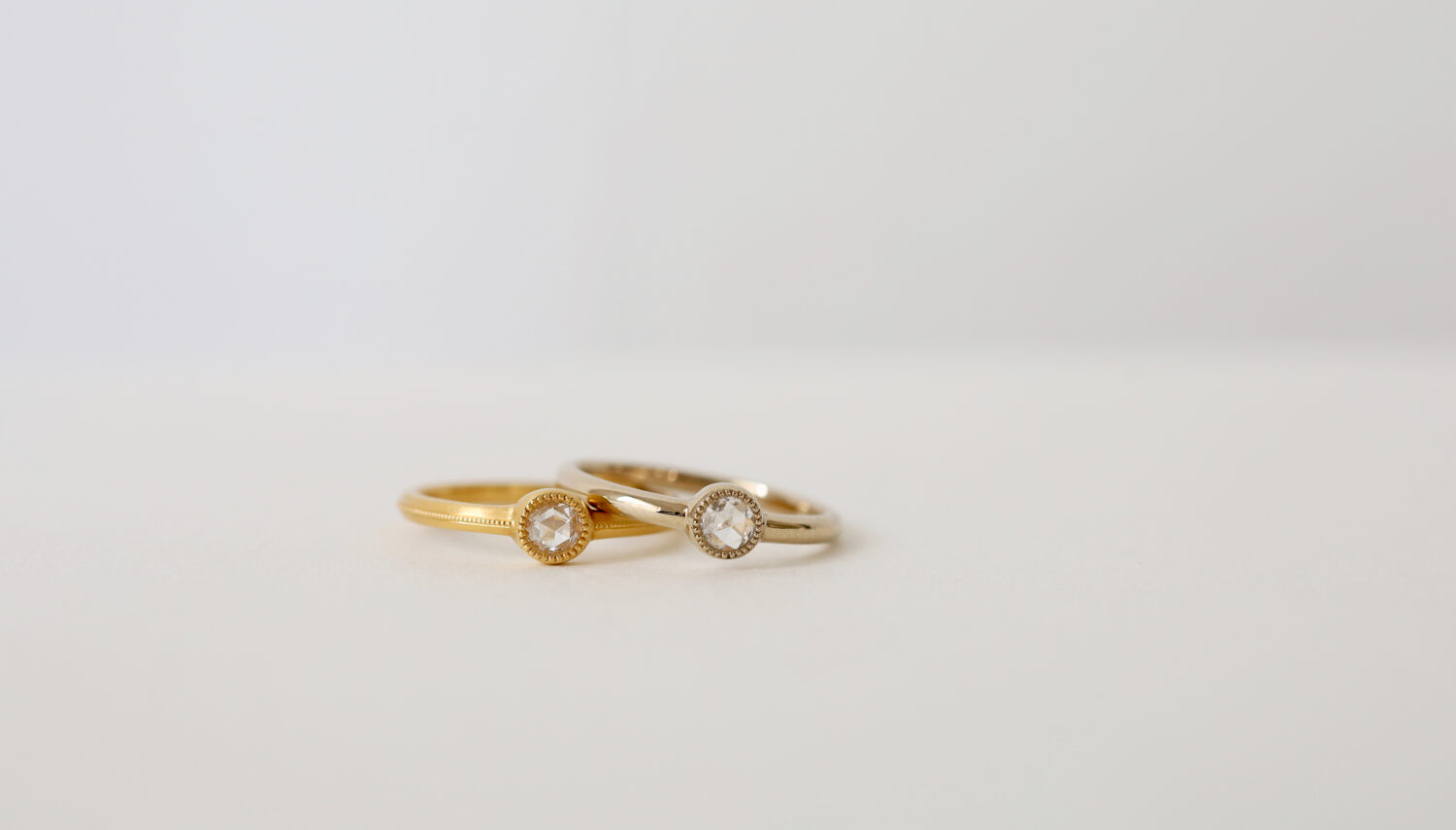 アトリエタマリの婚約指輪デザインローズカットダイヤ