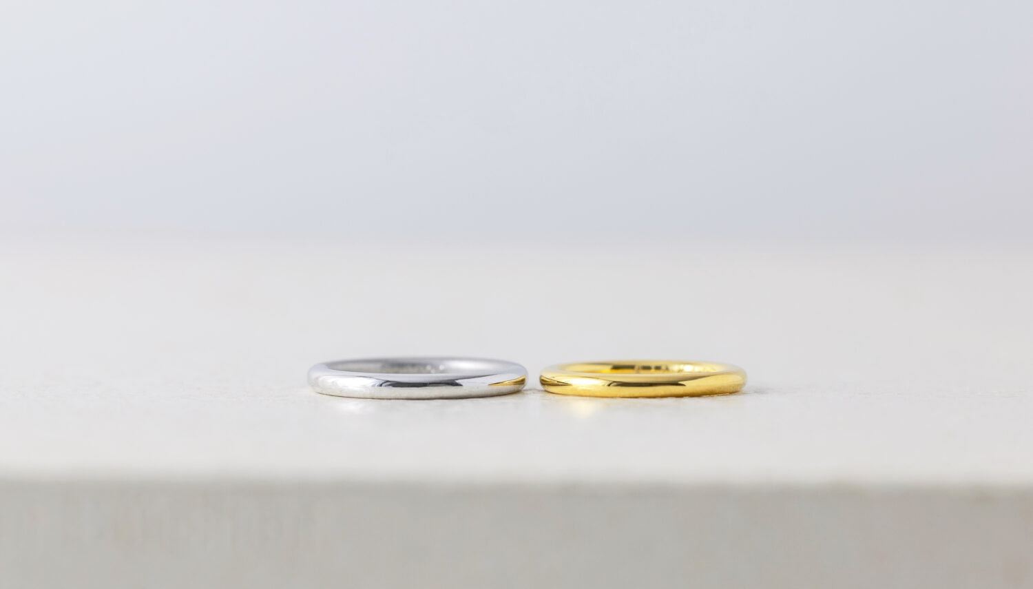 アトリエタマリの結婚指輪デザイン「ドーナツ」両甲丸のリング
