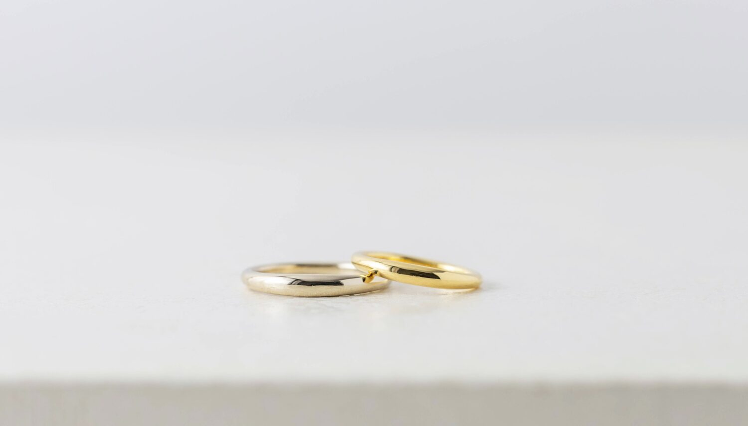 アトリエタマリオーダーメイド結婚指輪デザイン「スウェル」K20YG