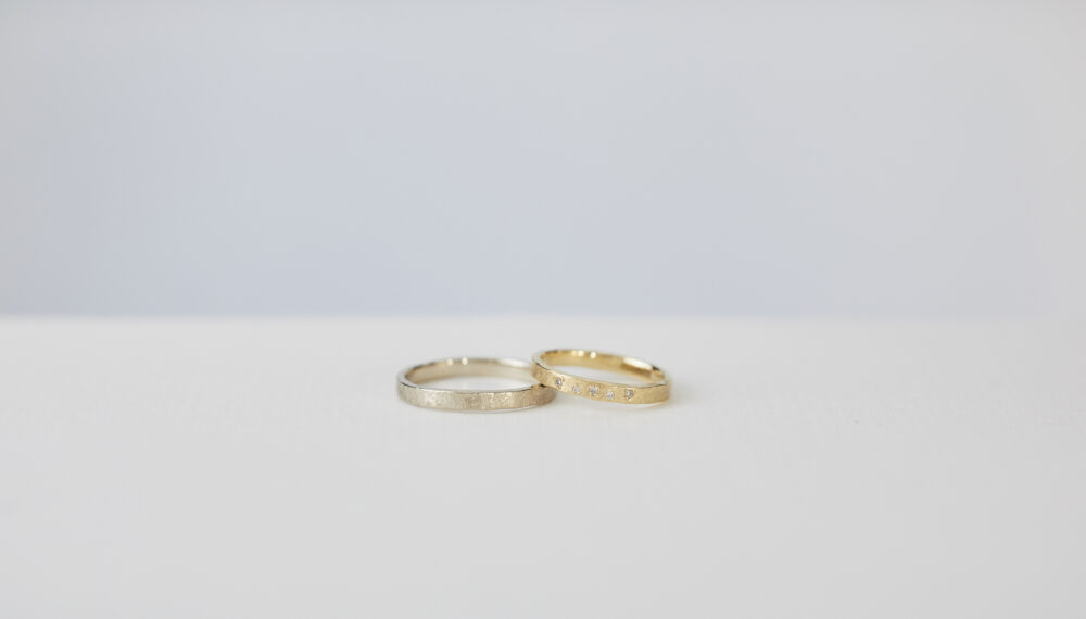 アトリエタマリの結婚指輪デザインstar dust（星屑）