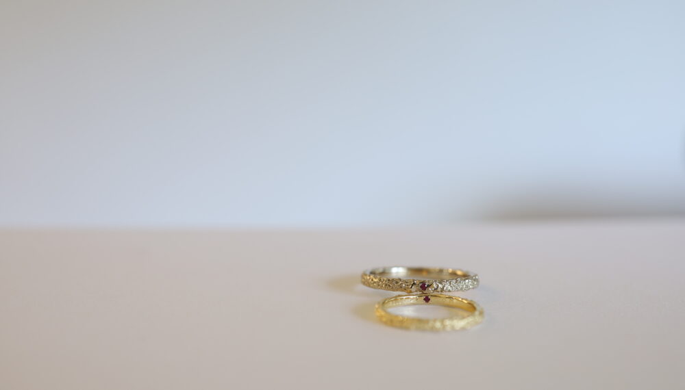 アトリエタマリの結婚指輪デザインmimosa（ミモザ）