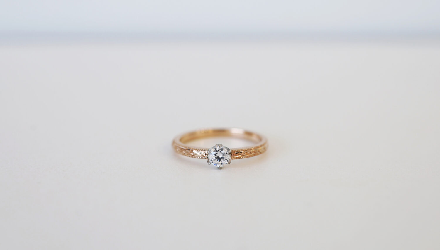 アトリエタマリの婚約指輪デザインローレル（月桂樹）