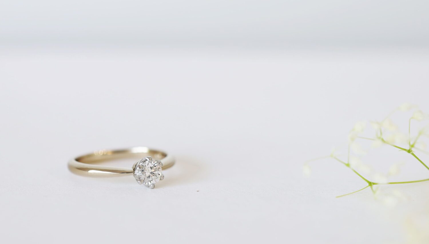 アトリエタマリの婚約指輪　シャンパンゴールドのエンゲージリング 0.25ct オーダーメイドリング