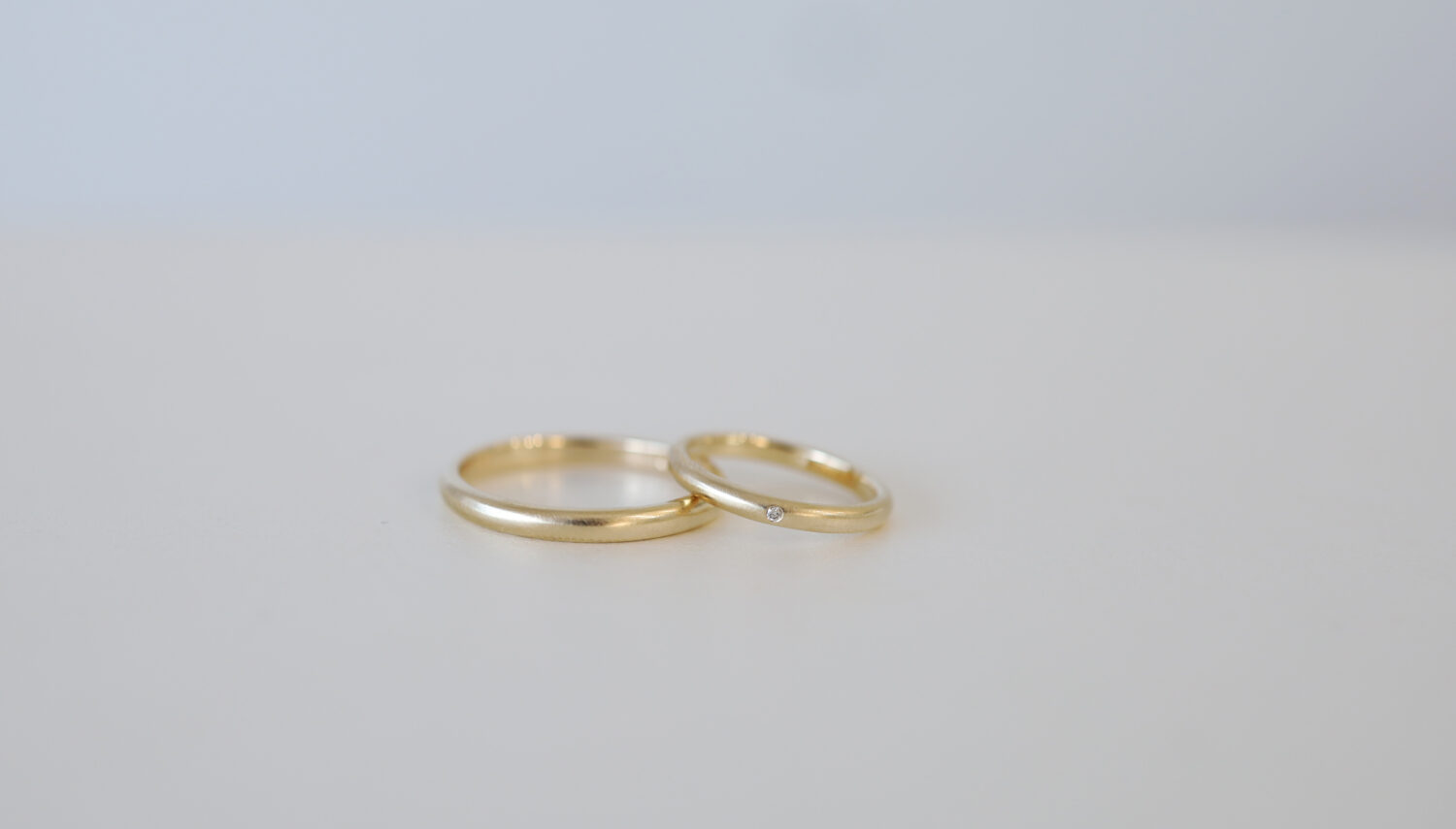 アトリエタマリ　オーダーメイド結婚指輪　シンプル　K14イエロー