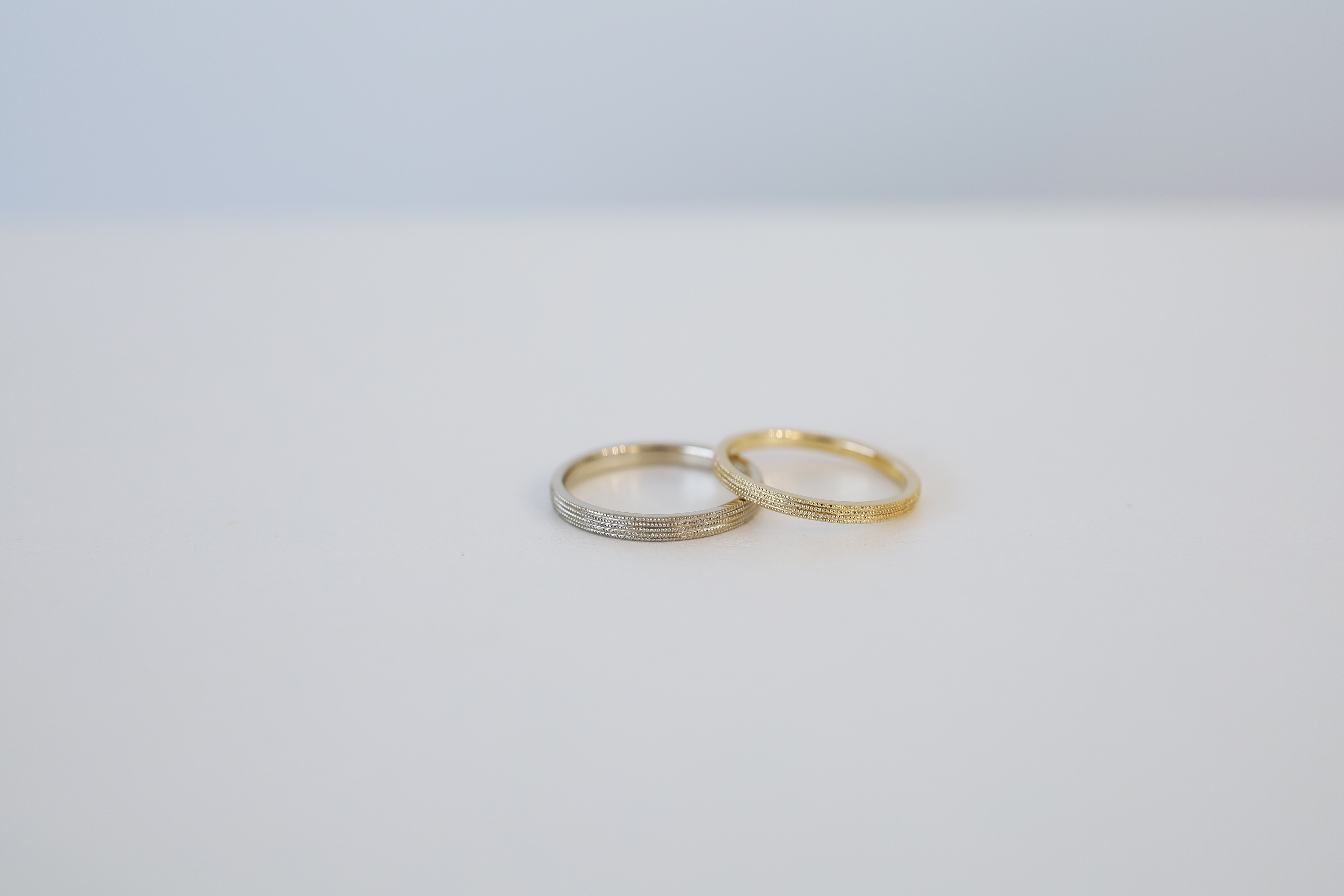 アトリエタマリのミルグレインの結婚指輪"トゥジュール"