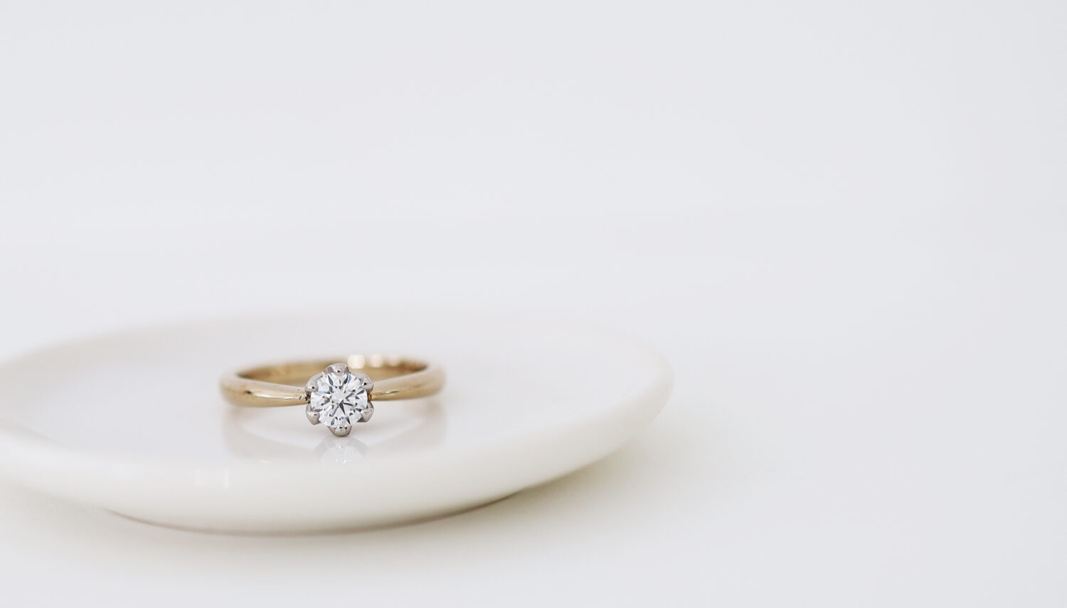 アトリエタマリ婚約指輪「クラウン」K18シャンパンゴールド　0.25ct