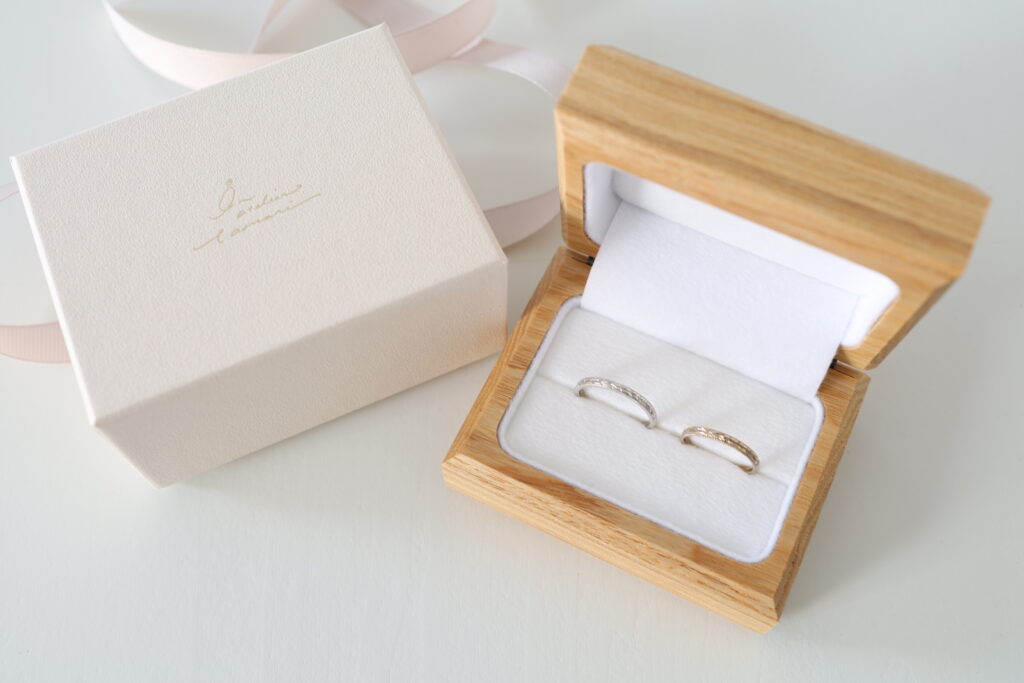 大阪・京都の結婚指輪アトリエタマリのリングケース