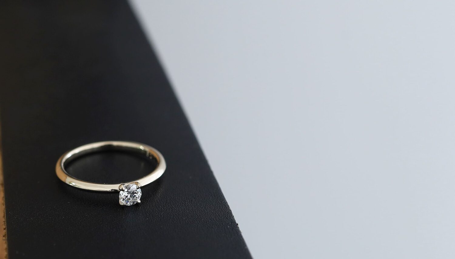 婚約指輪クラシックエンゲージリグ　アトリエタマリ　K18シャンパンゴールド　0.17ct オーダーメイドブランド