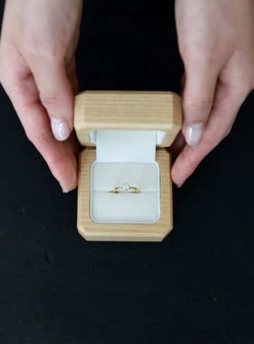 京都・大阪心斎橋にある、オーダーメイドリングのアトリエ　婚約指輪のケース