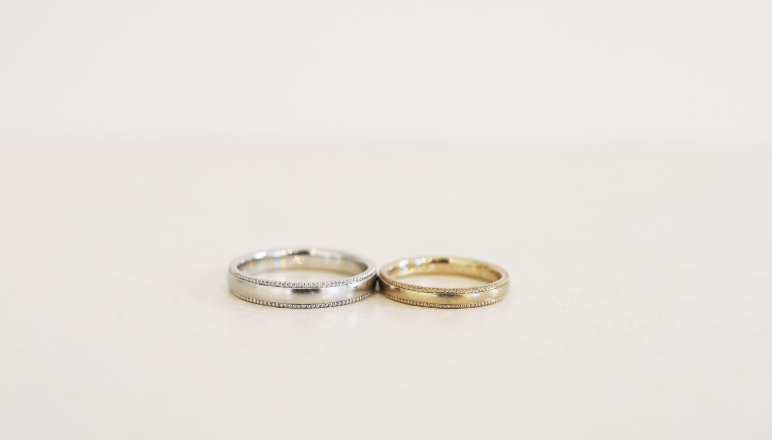 アトリエタマリの結婚指輪デザインシンプルミルグレイン