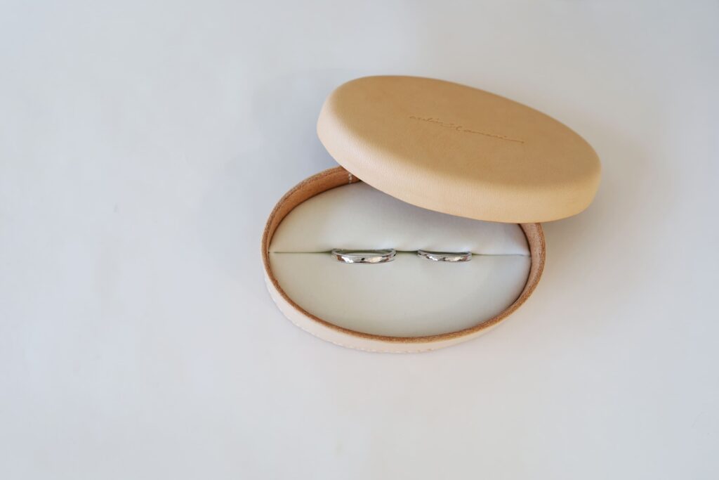 京都・大阪にある結婚指輪のオーダーメイドアトリエ　atelier tamariのリングケース　tamatepakoコラボ