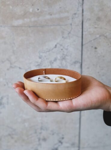 tamariのリングケース　ヌメ革