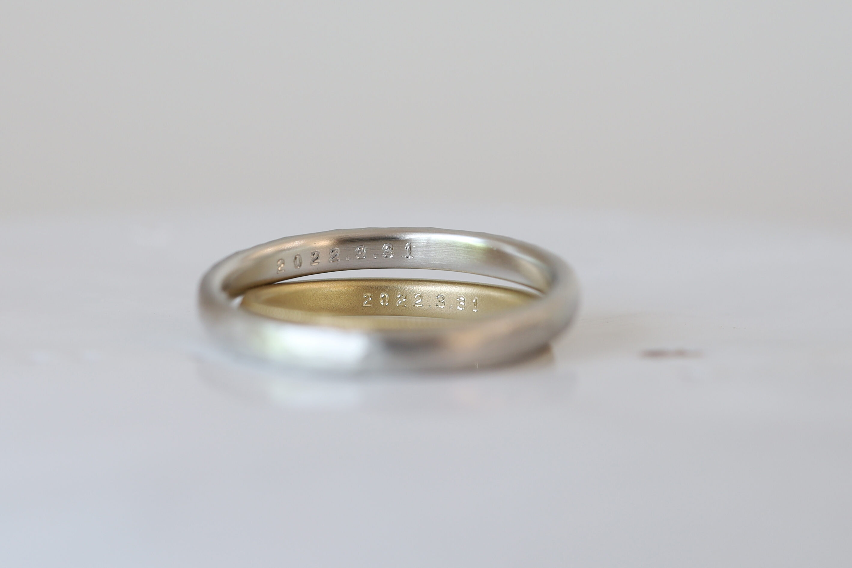 結婚指輪の刻印(無料)