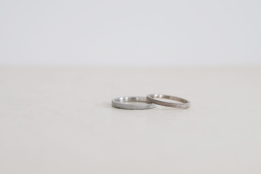 多連ミルグレインのリング。アトリエタマリ結婚指輪デザイン「トゥジュール」