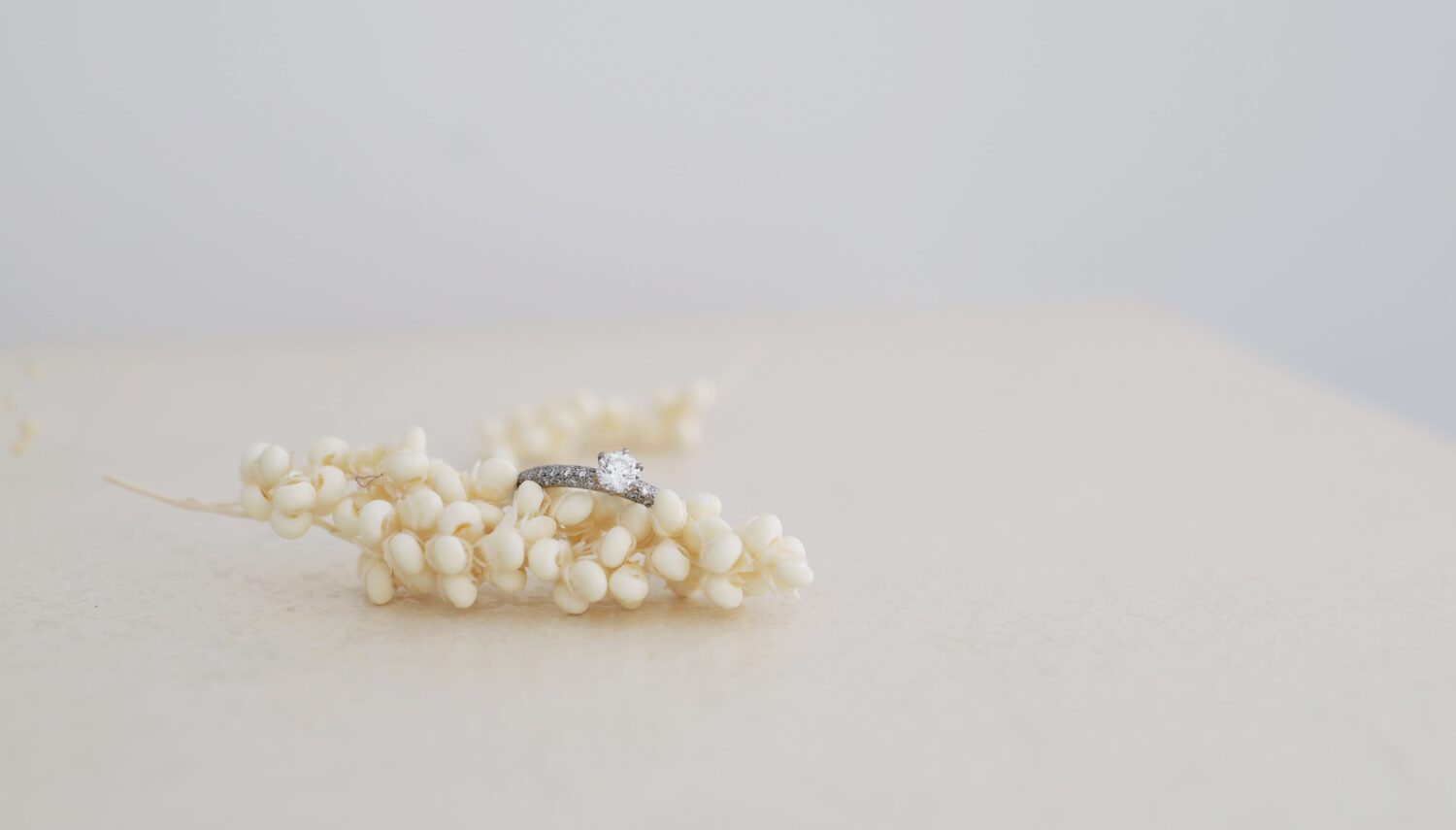 アトリエタマリエンゲージリングデザイン「パヴェ」パヴェダイヤモンドのおしゃれな婚約指輪。プラチナでの制作事例です　0.25ct