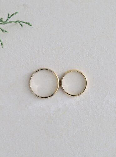 イエローゴールドとシャンパンゴールドの地金コンビ結婚指輪/ATELIERTAMARI（アトリエタマリ）大阪心斎橋・京都のオーダーメイドリング