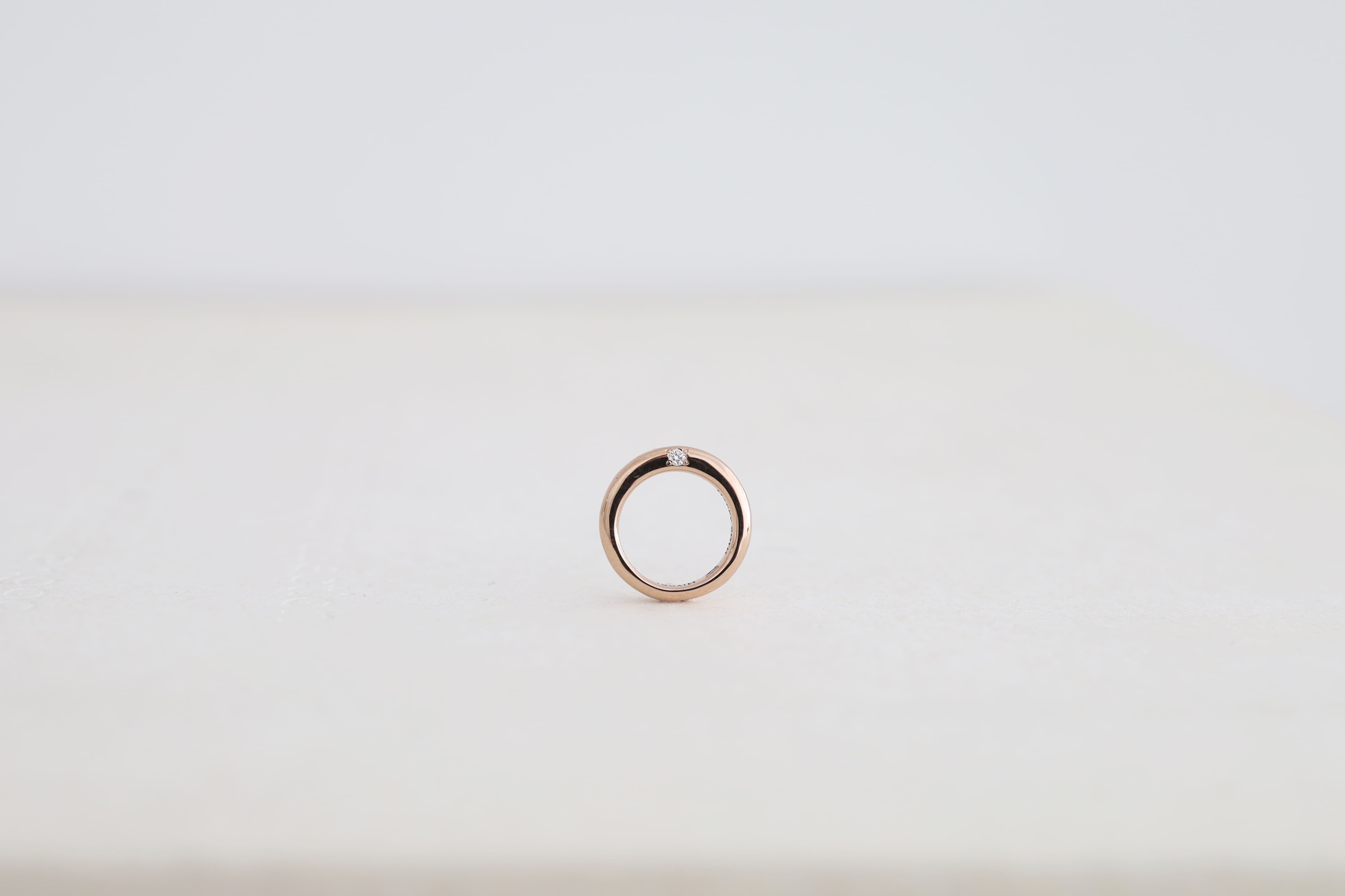 アトリエタマリ　京都結婚指輪　大阪結婚指輪　ベビーリング　K18ピンクのリング　オーダーメイド　オンラインオーダー