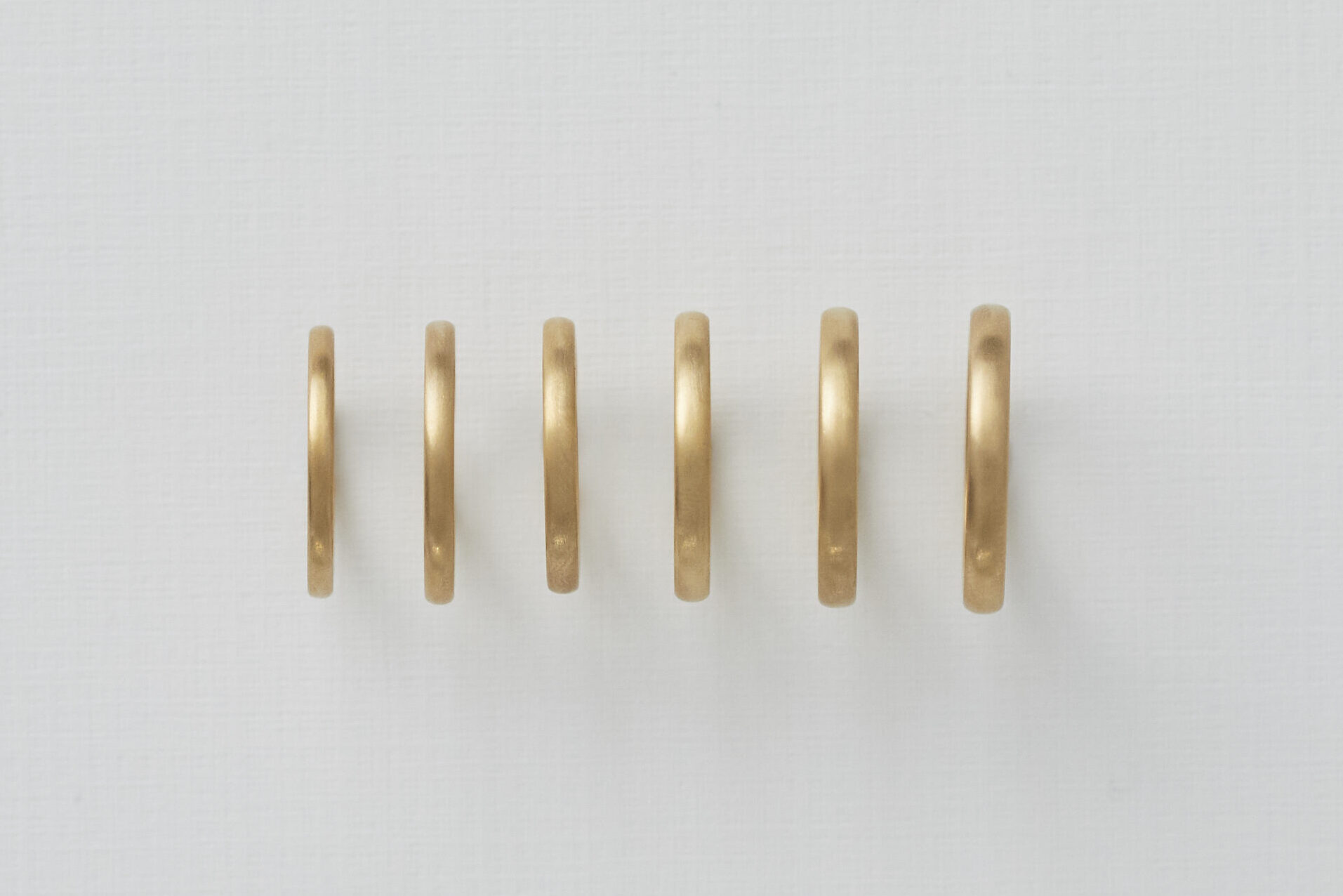 オーダーメイドのマリッジリング幅について　　1.6mm 2.0mm  2.4mm 2.8mm  3.2mm
